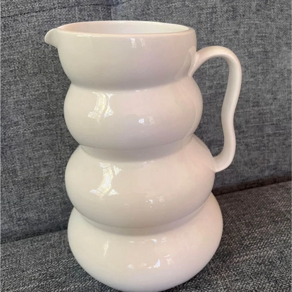 NIB Modern Wavy Ceramic Vase
